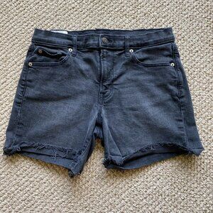 Gap Mid‑Rise 5" Denim Shorts | Washed Black | 29 / 8R | Stretch Denim | GUC
